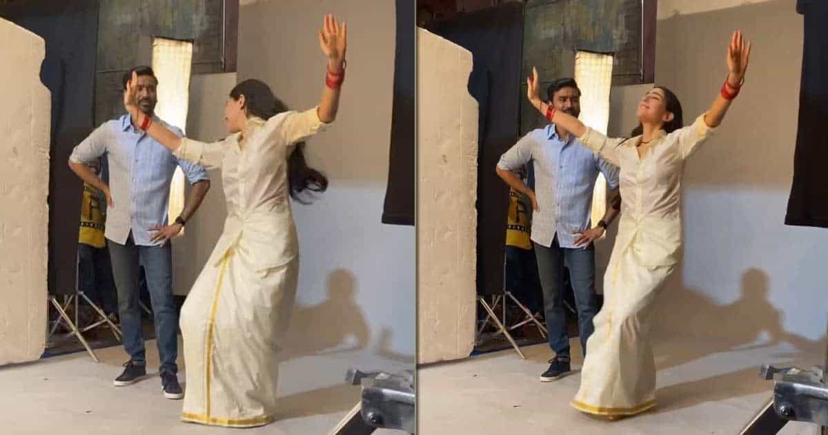 Sara shares BTS video of doing the bhangra for Dhanush on 'Atrangi Re' sets
