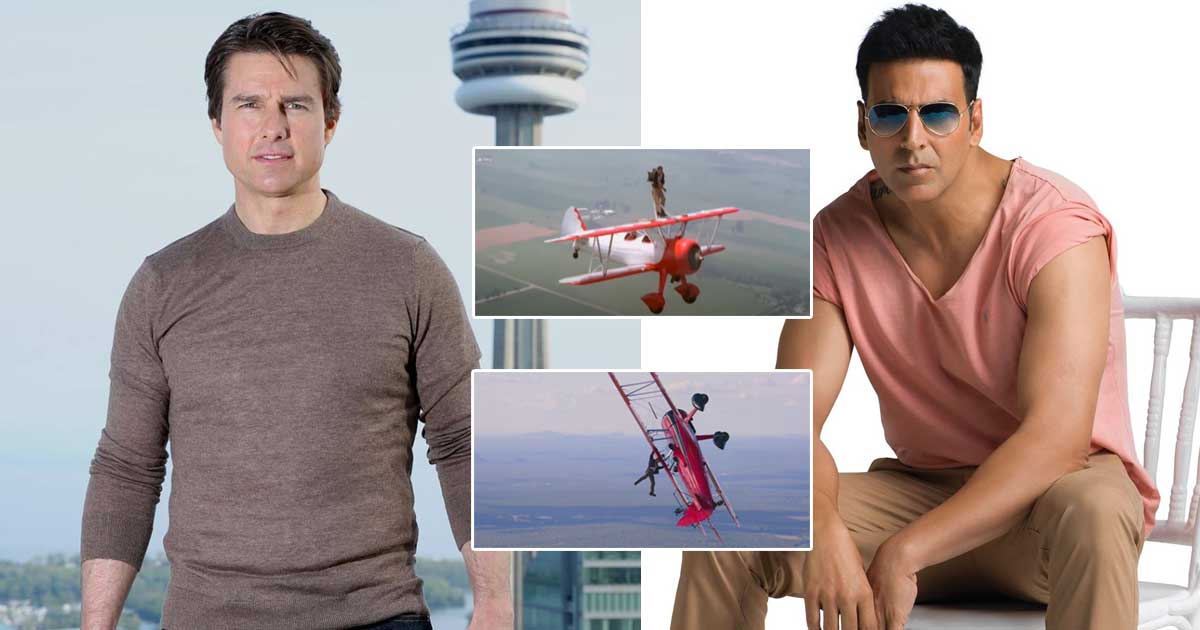 Tom Cruise Takes It Up A Notch For Mission Impossible 7 As He Hangs From Biplane In A New Photo