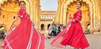 Ananya Panday Serves Major Festive Look As She Dons A Fuschia Anarkali