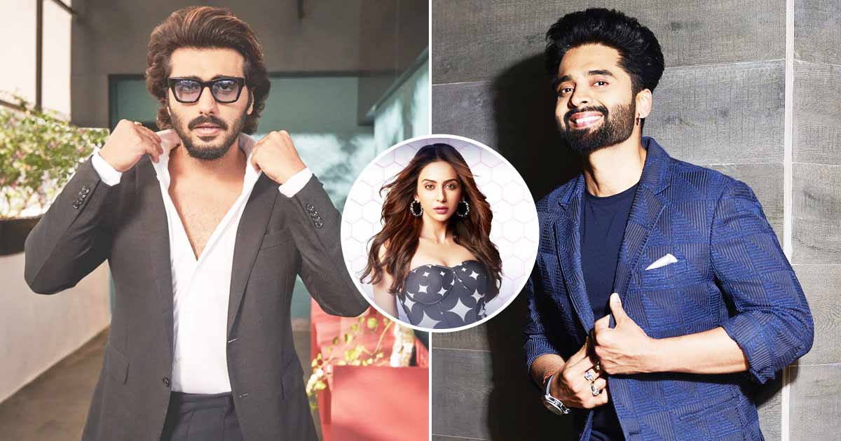Arjun Kapoor was seen jamming on Rakul Preet Singh's Mashooka' during his makeup session; Jackky Bhagnani responds