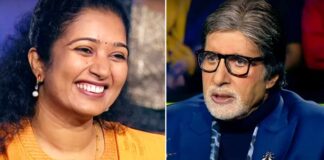 Big B takes skin care tips from 'KBC 14' contestant