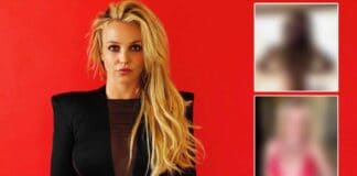 Britney Spears Strips Completely With Only A Towel Providing Some Modesty Before Strutting In An Itty-Bitty Red Bikini