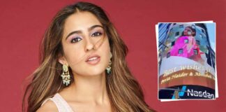 Fans light up billboards in Times Square, New York for Sara Ali Khan’s Birthday; Conduct a flash mob