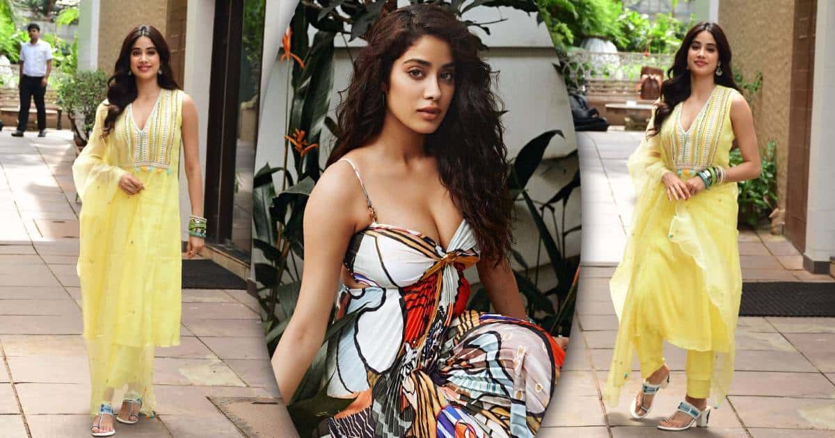 Janhvi Kapoor’s Transition From A Plunging Neckline Dress To A Salwar-Kameez & Dupatta Is All Of Us – View Pics