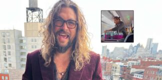 Jason Momoa surprises passengers, serves drinks on flight