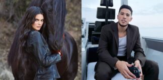 Kendall Jenner Sits Pantless On Beau Devin Booker's Lap