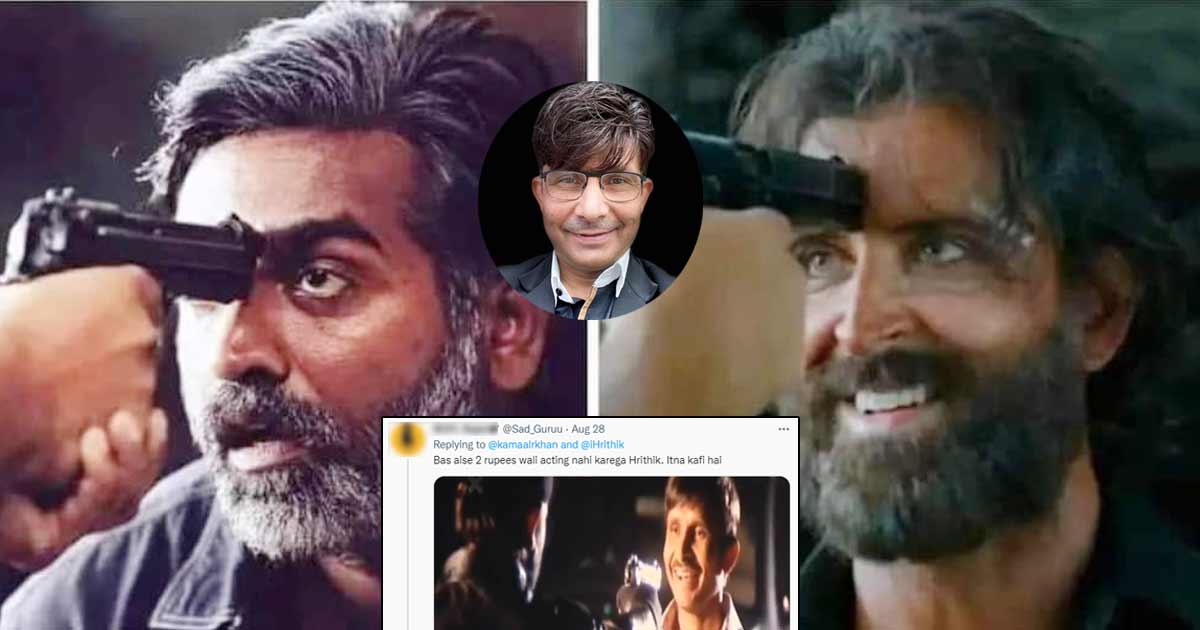KRK Brutally Trolled For Accusing Vijay Sethupathi & Hrithik Roshan Of Copying His Deshdrohi Scene In Vikram Vedha!