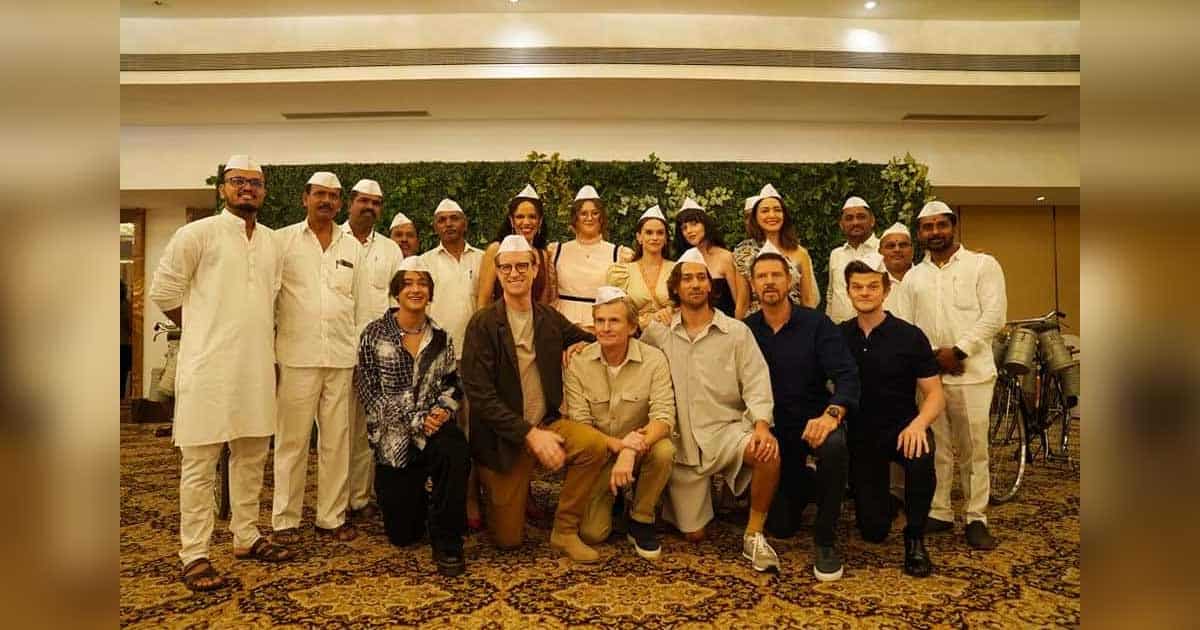 The Lord of the Rings: The Rings of Power Team Soak Up Mumbai Spirit, Wear Gandhi Topis & Click Pics With Dabbawalas
