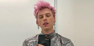 Machine Gun Kelly's tour bus vandalised with homophobic slur