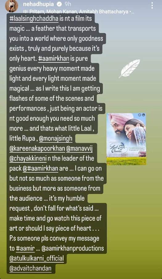 Neha Dhupia Urges Netizens To Watch Aamir Khan Starrer Laal Singh Chaddha Amidst Boycott Trend