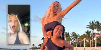 North West begs mom Kim to stop filming her lip-syncing in funny video