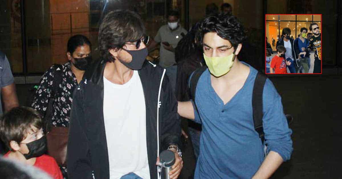 Shah Rukh Khan Panics After A Fan Forcefully Holds His Hand For A Picture, Netizens Hail Aryan Khan For How He Protected SRK – Watch!
