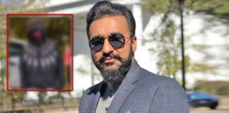 Shilpa Shetty's Husband Raj Kundra Gets Trolled For Wearing LED Mask To Cover His Face- Read On