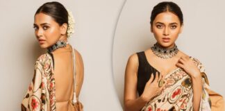 Tejasswi Prakash Oozes Oomph With Her Backless Blouse – View Pics