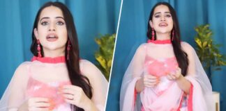 Uorfi Javed Croons ‘Shree Ganeshay Dheemahi’ In A Decent Salwar Suit – Watch