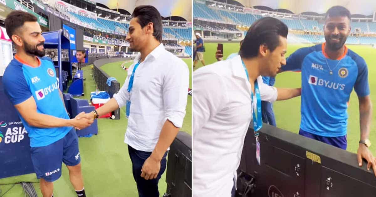 Watch ‘Maaro Mujhe Maaro’ Fame Momin Saqib Conversation With Virat Kohli & Hardik Pandya Post India VS Pakistan Match