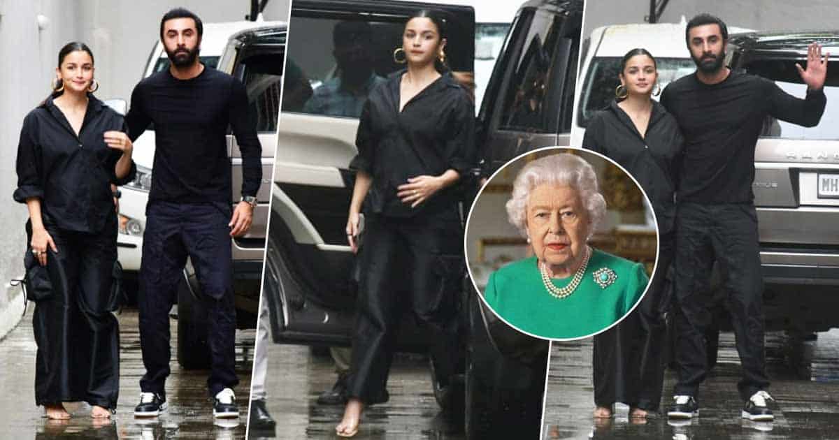 Alia Bhatt and Ranbir Kapoor twin in black outfits as they go shopping for  Raha during Dubai holiday