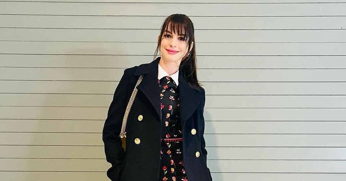 Anne Hathaway Took The New York Fashion Week By The Storm In Her The Devil's Wear Prada Inspired Outfit