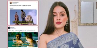 Astrologer Nidhi Chaudhary Gets Massively Trolled Over Not Wearing A Blouse, Netizens Spark Meme Fest With Best Of Bollywood Memes From Hera Pheri, Sacred Games & More, Check Out! Astrologer Nidhi Chaudhary Gets Massively Trolled Over Not Wearing A Blouse Within Saree