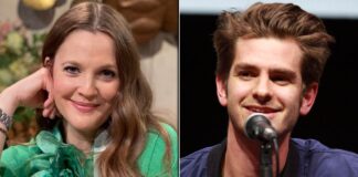 Drew Barrymore pokes fun at Andrew Garfield's method acting