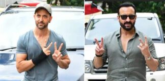Fans before the world for Team Vikram Vedha starring Hrithik Roshan & Saif Ali Khan