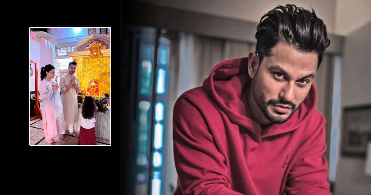 Fans say 'good upbringing' as Kunal Kemmu, Soha Ali Khan visit Ganpati temple with daughter Inaaya