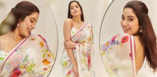 Janhvi Kapoor Looks Absolutely Stunning In A Floral Saree & We Fell In Love With Her