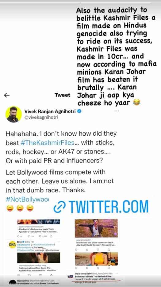 Kangana Ranaut Calls Out Karan Johar, Says "Kya Cheeze Ho Yaar" As Brahmastra Beats The Kashmir Files' Box Office Numbers