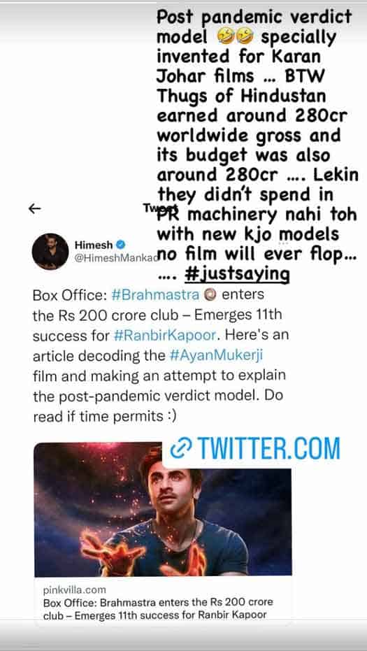Kangana Ranaut Calls Out Karan Johar, Says "Kya Cheeze Ho Yaar" As Brahmastra Beats The Kashmir Files' Box Office Numbers