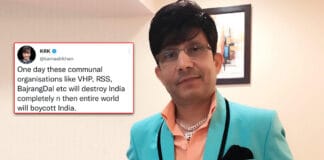 KRK Says He Wants To Join RSS, Netizens Troll Him With His Old Tweet That Said, “These Communal Organisations With Destroy India Completely” KRK Says He Wants To Join RSS, Netizens Troll Him With His Old Tweet; Read On