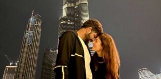 Nayanthara surprises Vignesh Shivan with b'day in Burj Khalifa's shadow