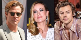 Olivia Wilde says Harry Styles didn't spit on Chris Pine