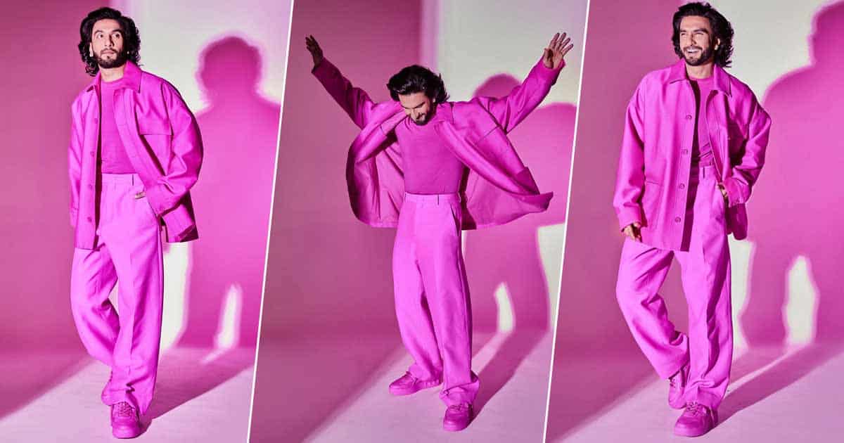 Ranveer Singh Looks Like An Edible ‘Bubblegum’ In A Head To Toe Pink Look - See Pics