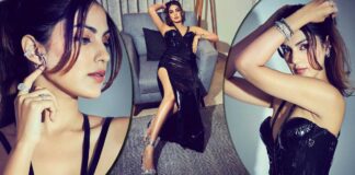Rhea Chakraborty Sizzles In A Plunging Neckline Dress Flaunting Her Cleav*ge & Toned Figure! Rhea Chakraborty looks sizzling in black attire; Check it out!