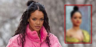 Rihanna Once Accidentally Almost Exposed Her Entire B**b In A Gorgeous Gold Gown But Handled It Like A Queen, Check Out!