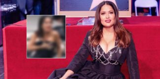 When Salma Hayek Clutched Her B**bs To Avoid A Wardrobe Malfunction While Soaking In Water - See Pics Inside