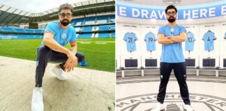 Harrdy Sandhu invited by Manchester City team for match