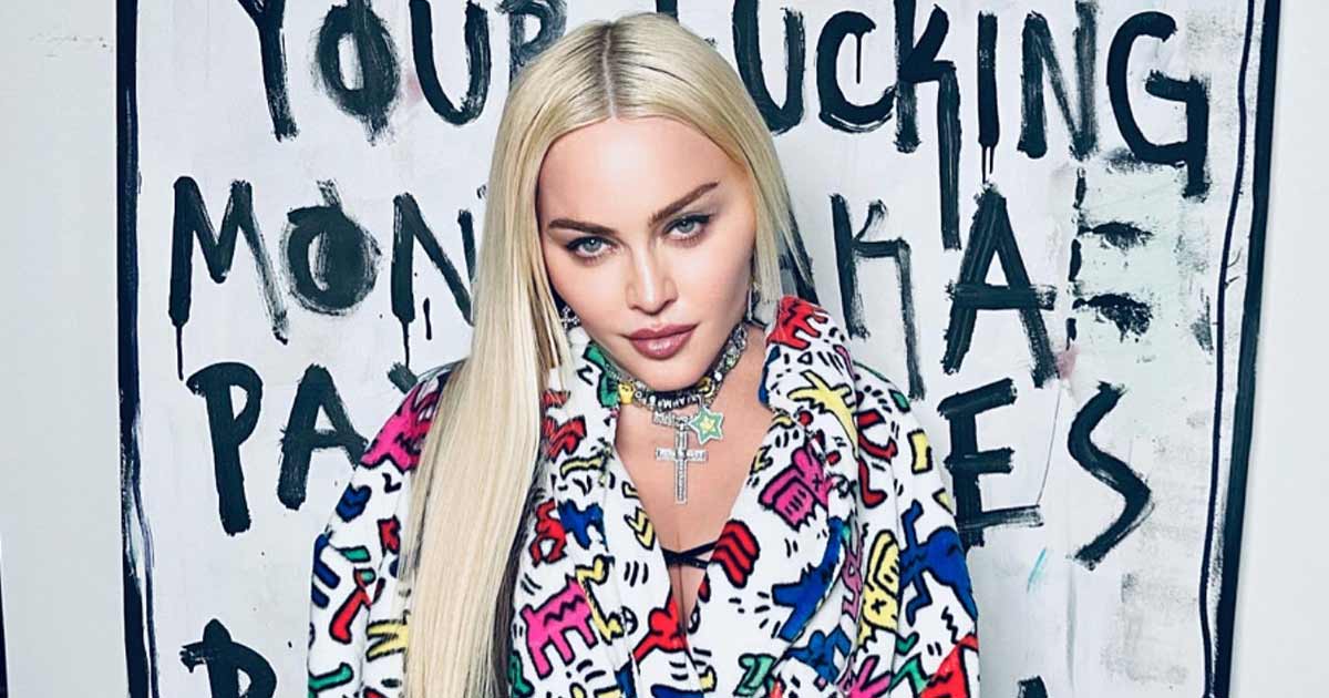 Madonna goes shirtless in new social media post
