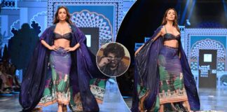 Malaika Arora Looks Like A Goddess In A Figure-Hugging Skirt With A Plunging Neckline Crop Top As She Walks The Ramp- Check Out The Video