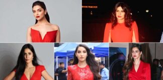 Priyanka Chopra, Nora Fatehi, Deepika Padukone and more. Actresses who taught us how to slay red body con dresses