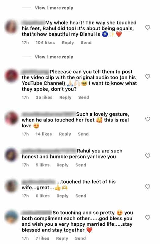 Rahul Vaidya Sends Major #HusbandGoals After He Touched Wife Disha Parmar’s Feet During Karwa Chauth Puja