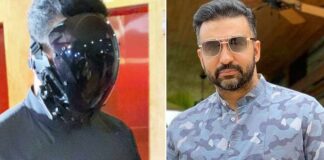 Raj Kundra’s Latest Mask At A Diwali Bash Has Netizens Laughing, Troll Him Saying “He Thinks He Is Some Super Hero?”