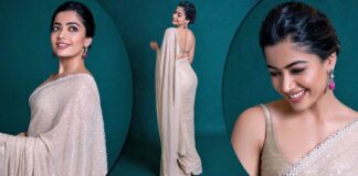 Rashmika Mandanna’s Beige Ombre Sequins Saree Would Fit The Bill Perfectly For Your ‘Roka’ Ceremony - See Pics Inside