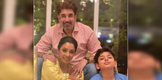 Rupali Ganguly posts alluring Diwali pics with her husband, son