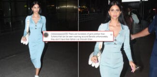 Suhana Khan Mercilessly Trolled Over Her Powder Blue Body-Hugging Look, Netizens Say “Humare Pados Ki Bhabhiya Isse Zyada Sundar Hai” Suhana Khan Mercilessly Trolled Over Her Powder Blue Body-Hugging Look: “Sole Reason Media Covers Her Is Because She’s Shah Rukh Khan’s Daughter”