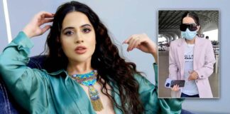 Uorfi Javed Makes An Entrance At The Airport Wearing Full Clothes & T-Shirt That Reads 'SL*T' As A Response To Haters