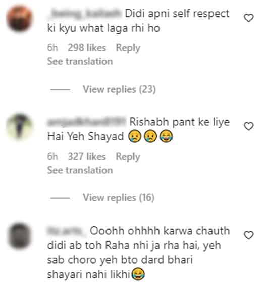 Urvashi Rautela Wears A Red & White Outfit To Wish Karwa Chauth, Gets Trolled By The Netizens