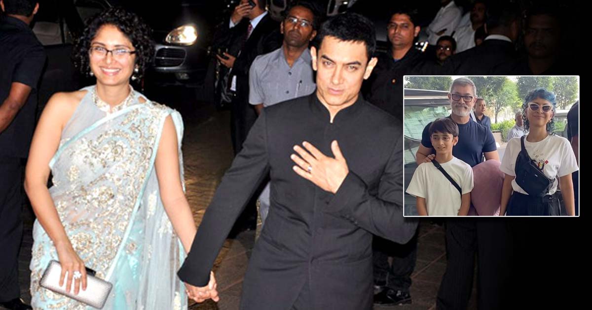 Aamir Khan Carries A Pillow As He Leaves For A Family Vacation With Ex-Wife, Netizens Troll - Watch