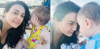 As Preity Zinta's twins turn one, she shares a heartfelt note of cascading love