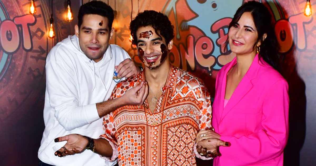 Katrina Kaif & Siddhant Chaturvedi Make A Birthday Memorable For Their 'Phone Bhoot' Co-Star Ishaan Khatter